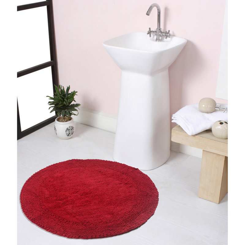 Tapis pour salle de bain 28 po, Rouge