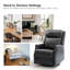 Ensemble de 2 fauteuils inclinables pivotants en cuir véritable Hugh-1225238403
