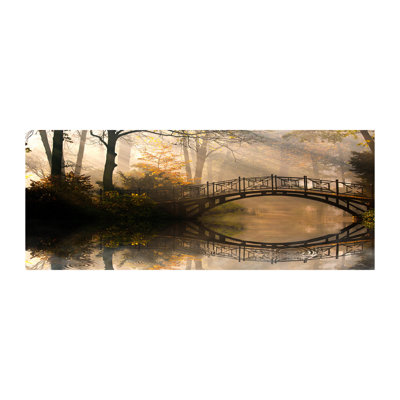 Old Bridge In Autumn - Wrapped Canvas Print