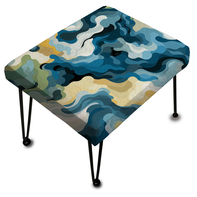 Blue Nomadic Blue Camouflage - Repose-pieds rectangulaire camouflage