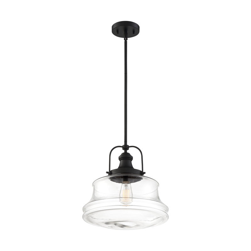 Luminaire suspendu simple à 1 lumière Elvis, Bronze vieilli