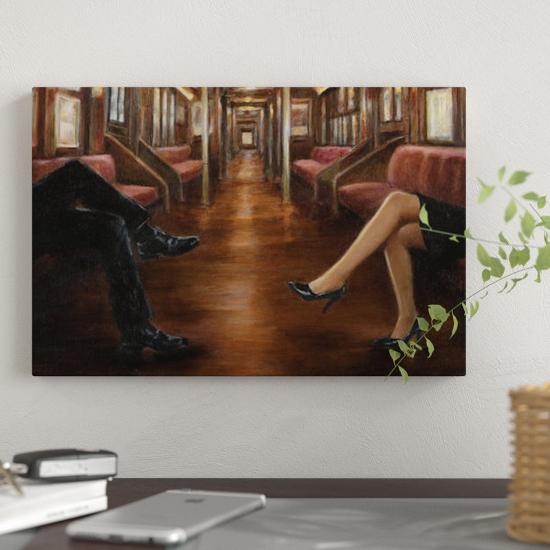 « last stop », impression sur toile, H 12 po x l 18 po x P 1,5 po, Toile tendue, Pas de tapis
