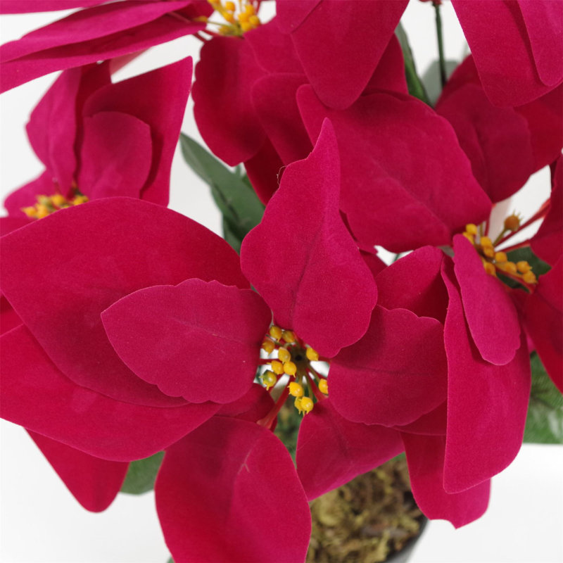 Plastic, Silk Artificial Arrangement in Pot, Gold