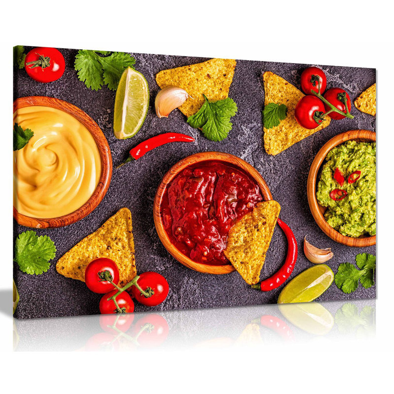 Mexican Restaurant Food - Wrapped Canvas Print, 51cm H x 76cm W