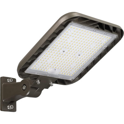 200W LED Shoebox Light, 30000LM 5000K Commercial Parking Lot Light With Dusk To Dawn Photocell, Adjustable Arm Mount, 100-277V, IP65, ETL Listed For Roadway, Yard, Area Lighting