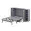 Lit escamotable double avec tablettes, tiroirs et ports USB-98754966