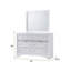Commode 7 tiroirs Traditional en bois blanc
