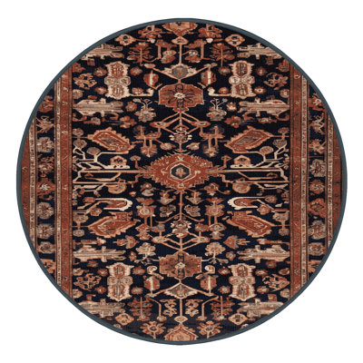 Tapis brun turc lavable à la machine