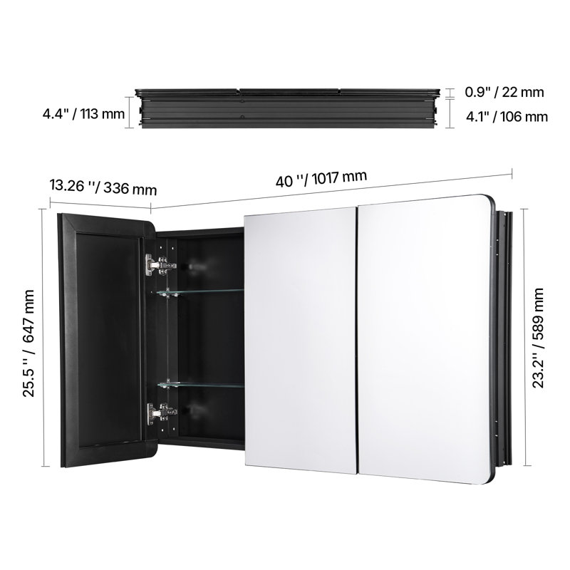 Armoire à pharmacie 25,5 "x 40"