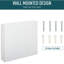 Armoire de salle de bain 24 po x 22 po, structure en acier avec portes doubles et miroir pour les yeux, parfum blanc,