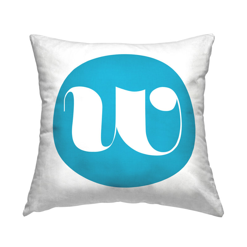 Coussin Blue Initial, W