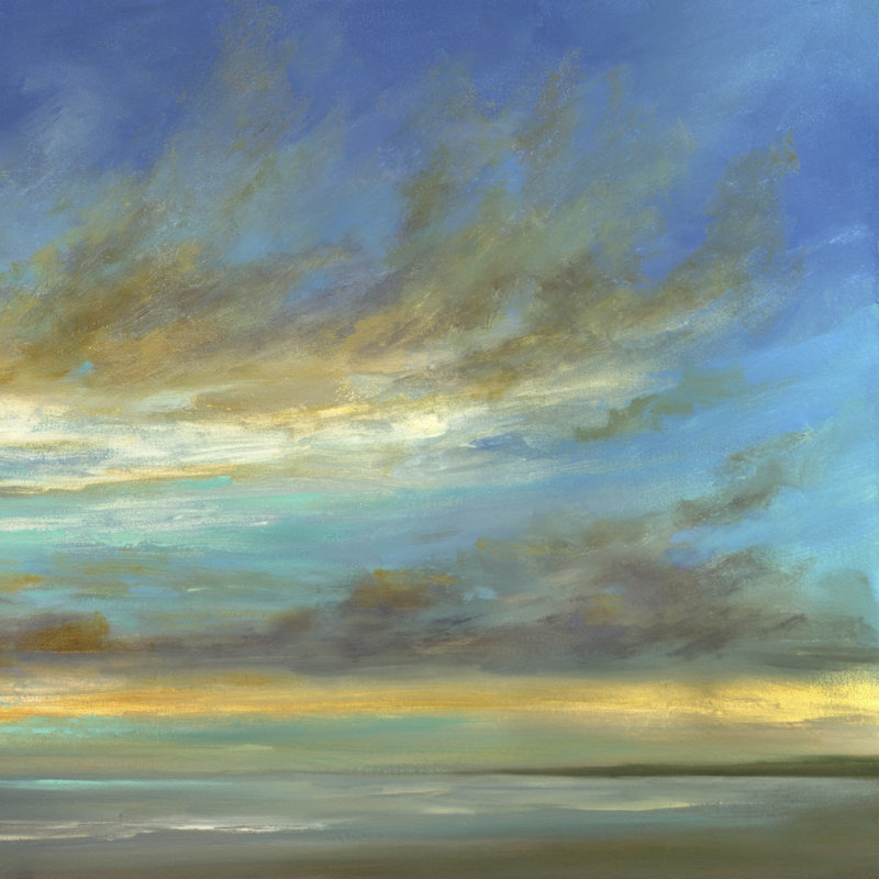 Telissa October Sky II by Sheila Finch - Wrapped Canvas Print, 30 cm H x 30 cm W