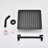 10" Square Rainfall & High Pressure Stainless Steel Bath Shower Head  Matte Black-124897623