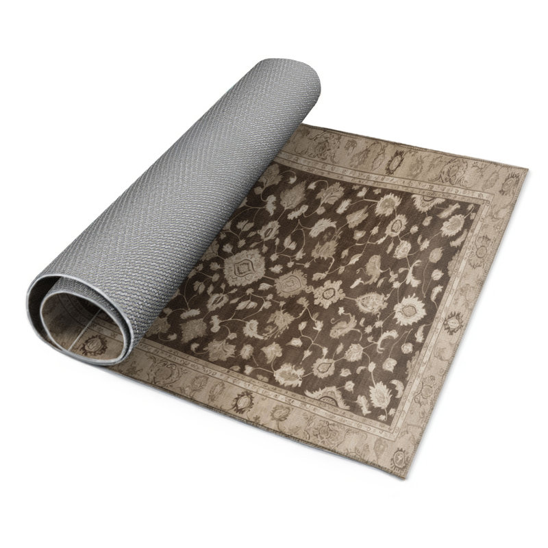 Overdyed Gray Indoor and Outdoor Area Rug, Rectangle 9' x 12'