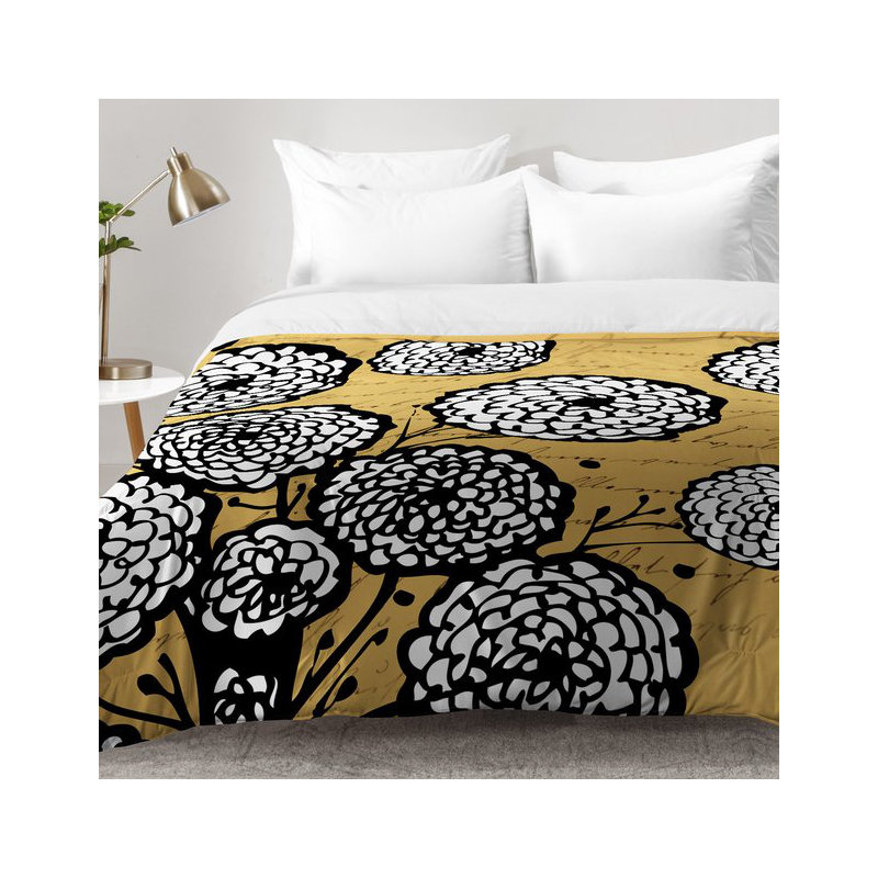 Julia Da Rocha Modern & Contemporary Polyester Floral Comforter, Twin XL Comforter + 1 Standard Sham