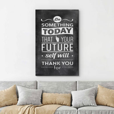 Inspirational Textual Word " Something Today That Your Future Self Will Thank You For "