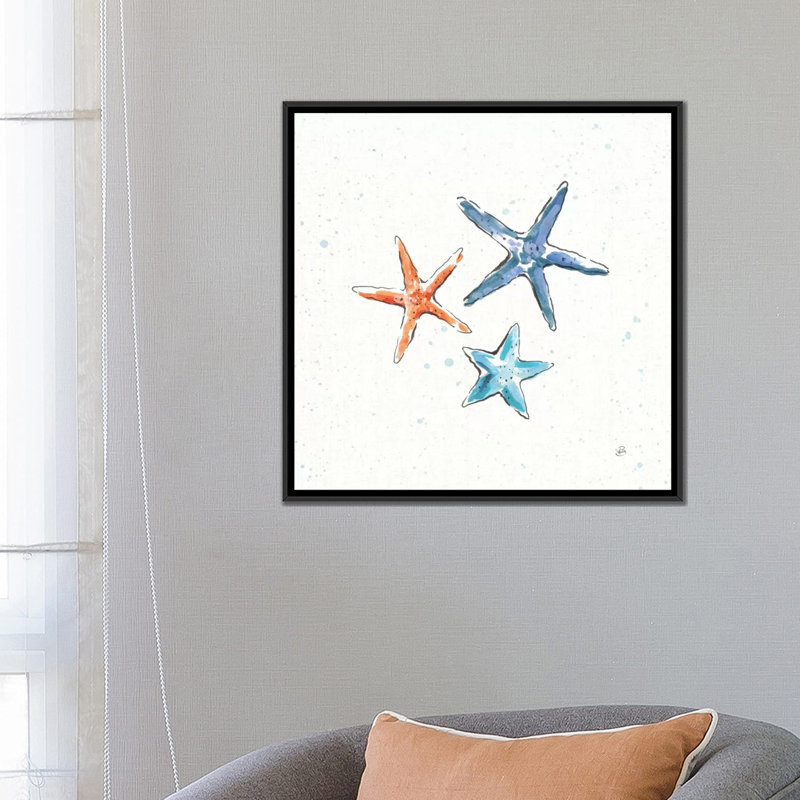 «Maritime douzième», impression sur toile, H 26 po x l 26 po x P 1,5 po, Toile avec cadre noir, Pas de tapis