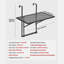 Table de terrasse d'extérieur 19 x 24 po Balcon