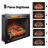 28" Infrared Electric Fireplace - Touch Panel Control, 5000 /Hr, 4 Flame Colors, Adjustable Brightness, Double Protection, Wall Mount Or Insert 28 Inch, 1500W Heat, Realistic 3D Flame, ,