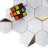 Natural 10.2 in. x 11.78 in. Hexagon Polished Marble Mosaic Tile-67852701