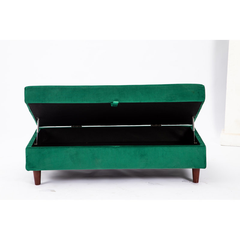 Athalia Velvet Upholstered Storage Bench