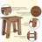 Durango 27-Inch Solid Wood Side Table