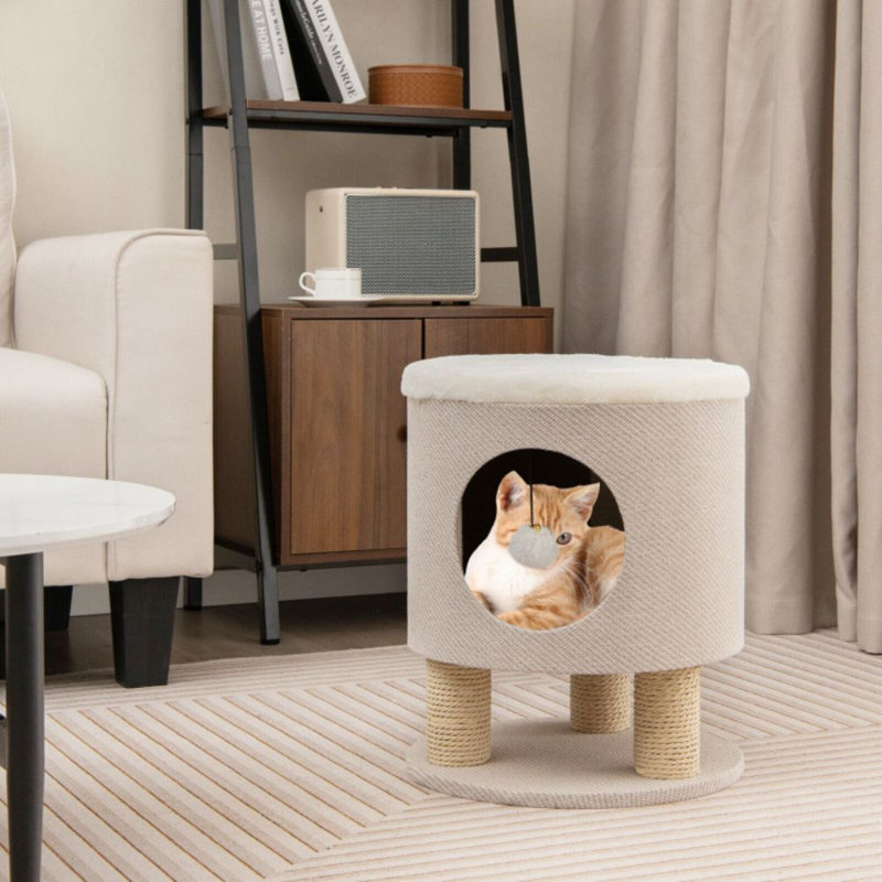 Arbre à chat 18,5 po H Dushon, Beige