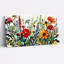 Ensemble de 1 tableau sur toile tendue représentant un jardin floral-1682939160