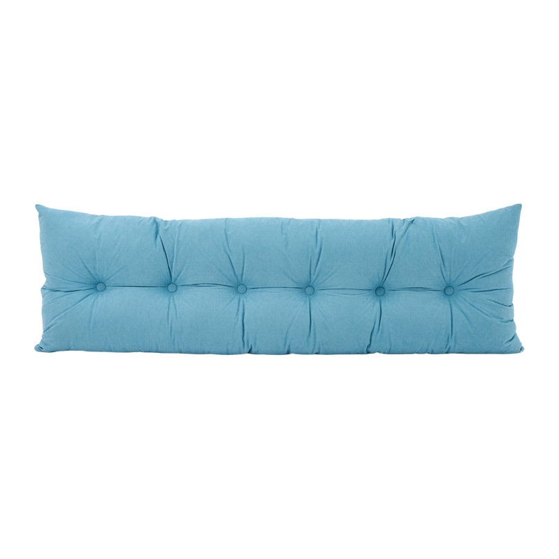 Upholstered Headboard Pillow, 180cm W x 60cm D, Blue