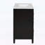 Meuble-lavabo moderne de 36 pouces avec 2 portes à fermeture douce