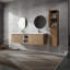 Meuble-lavabo mural 72 po avec lavabo et armoire d'appoint 72 po