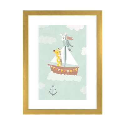«Baby Adventure Awaits III» par Caroline Alfreds - impression d'art graphique