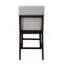 Ensemble de chaises à hauteur de comptoir Edwyn en lin et espresso gris (ensemble de 2)