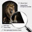 Portrait d'un roi lion I - animaux, art mural en forme d'arche de lion-109631077