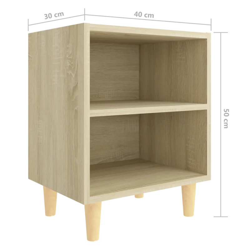 Southwell 40cm W Bedside Table, Sonoma Oak