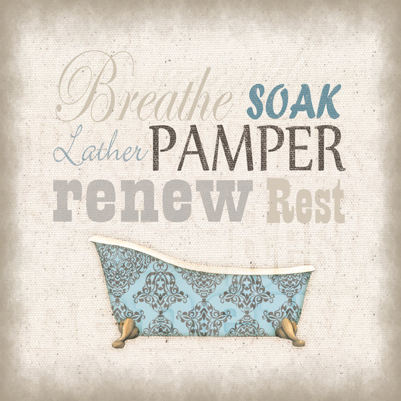 Breathe Bath Horizontal - Wrapped Canvas Print, 122cm H x 122cm W