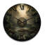 Horloge murale en bois massif sahiba-776030766