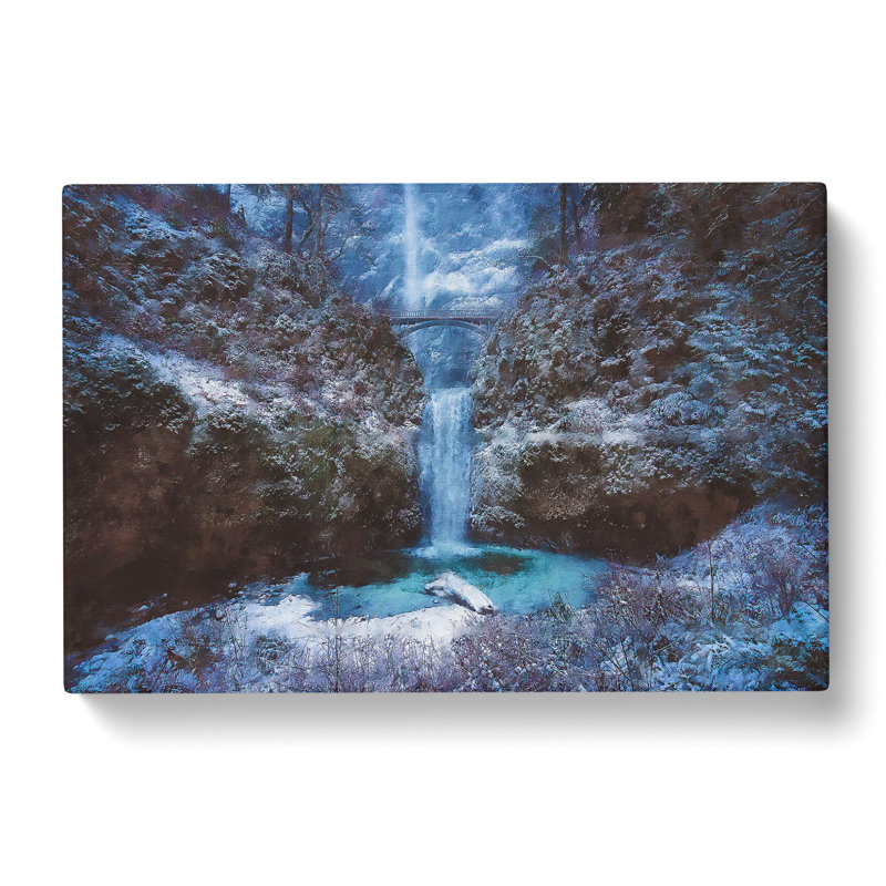Multnomah Falls Waterfall Vol.2 - Wrapped Canvas, 50cm H x 76cm W x 3cm D