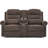 65.7" Modern Manual Reclining Loveseat With Storage Console And Cup Holders-378944016