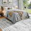Tapis gris rétro 8 pi x 10 pi