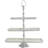 Aluminum Metal 3 Level Silver Tiered Server