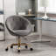 Chaise de bureau ergonomique rembourrée en velours-703780983
