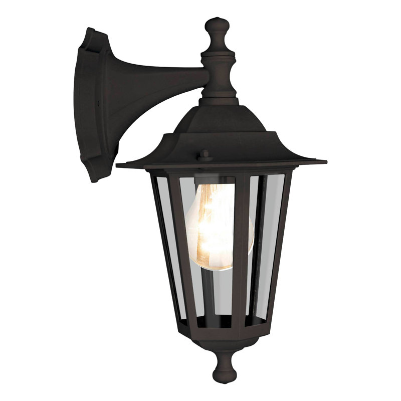 Nathen Outdoor Wall Lantern, Black