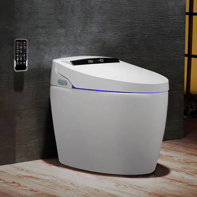 Ivy Bronx Adreian 1.28 LPF Elongated Floor Mounted One-Piece Toilet (Seat Included)