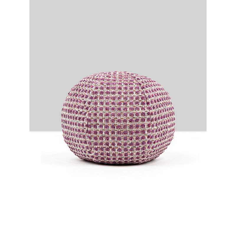 Coussin en coton réversible, Prune