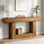 Console de 63 po en bois, table d'entrée à 2 niveaux-971821510-971821509
