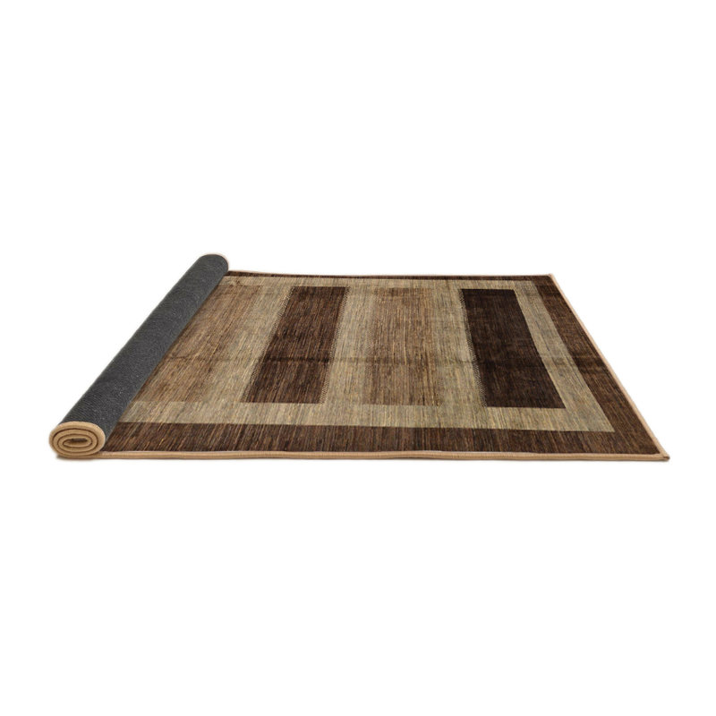 Tapis décoratif multicolore à motif abstrait, Rond 5 pi