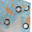 Rideau 2 panneaux à œillets East Urban Home Ocean, 50 po, bleu orange-106344366