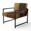 Fauteuil rembourré bronze, Symmetry Bronze-112890009