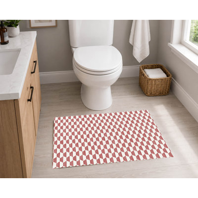 Hexaline Absorbent Non-Skid Rectangular Toilet Mat